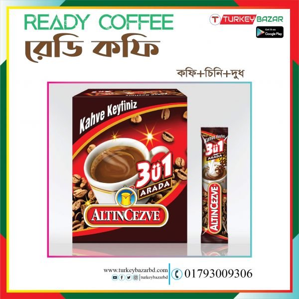 Ready coffee 3 in 1  (milk & sugar)