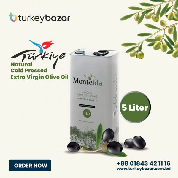 Turkish Cold Pressed Extra Virgin Olive Oil 5L