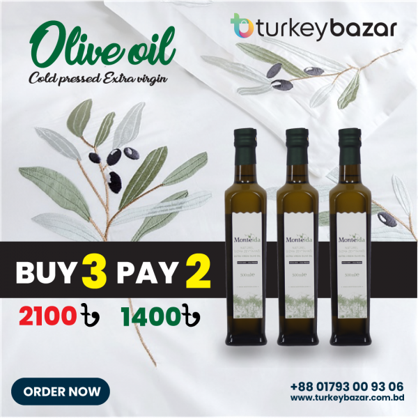 Cold Pressed Extra Virgin Olive Oil 500 ml (BUY 3 PAY 2)