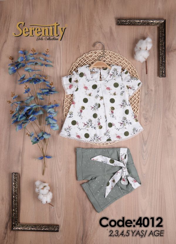 Serenity Baby Girl's Outfits With Pants - 4012