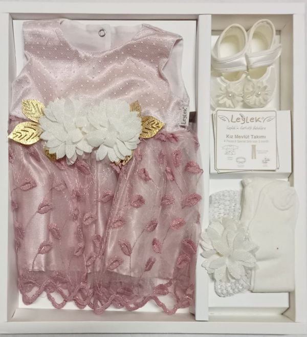 Newborn Baby Girl Party Dress Set S8