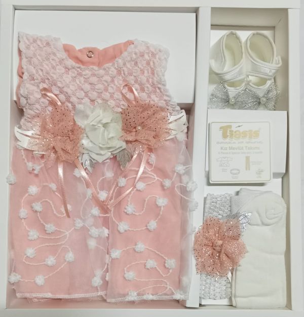 New Born Baby Girl Party Dress Set.  S8