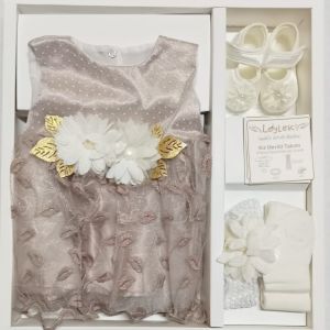 New Born Baby Girl Party Dress Set.  S4