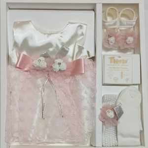 New Born Baby Girl Party Dress Set.