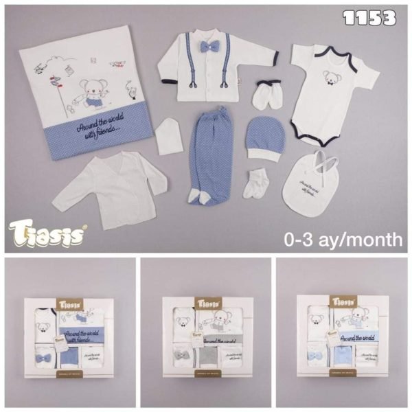 Turkish New Born Baby Dress Set S 25 - Image 2