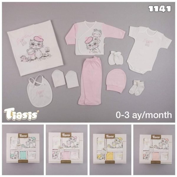 Turkish New Born Baby Dress Set S 29 - Image 2